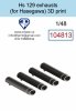 Omask 104813 Hs 129 Exhausts (for Hasegawa/Hobby 2000) 3D print 1/48